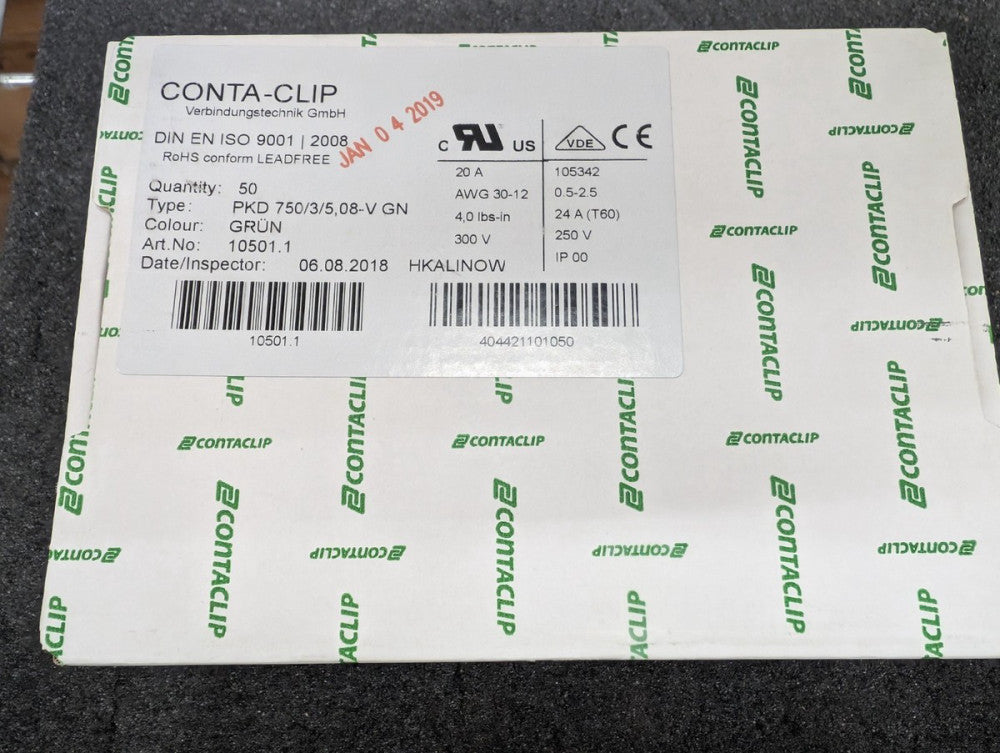 New, Conta-Clip, 10501.1, DOUBLE-LEVEL PCB TERMINAL, Lot of 50pcs