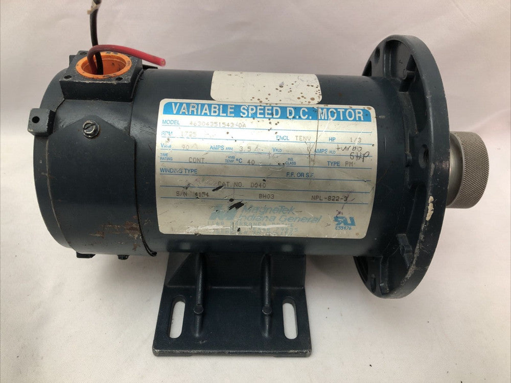 228226 Used 46304351543-0A Magnetek Variable Speed DC Motor, 1/3HP, 90V, 1725RPM