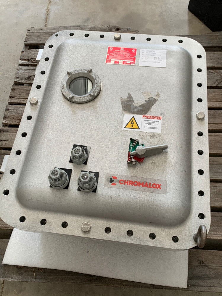 Chromalox SSR Temperature Control Panel 4537-40222-3031 Akron haz area enclosure
