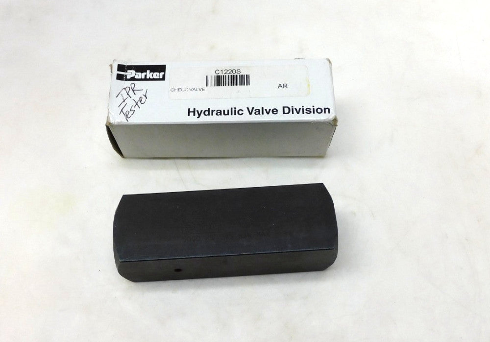 Parker C1220S Inline Check Valve 5000PSI Hydraulic Flow Control 20Kp 345BAR 3/4"
