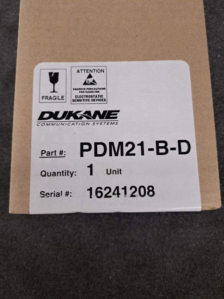 New, Dukane, PDM21-B-D, Pro Care Nurse Call Dual Patient Station