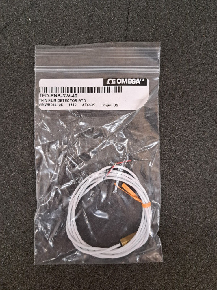 New, Omega, TFD-ENB-3W-40, THIN FILM DETECTOR - FLAT RTD ELEMENT