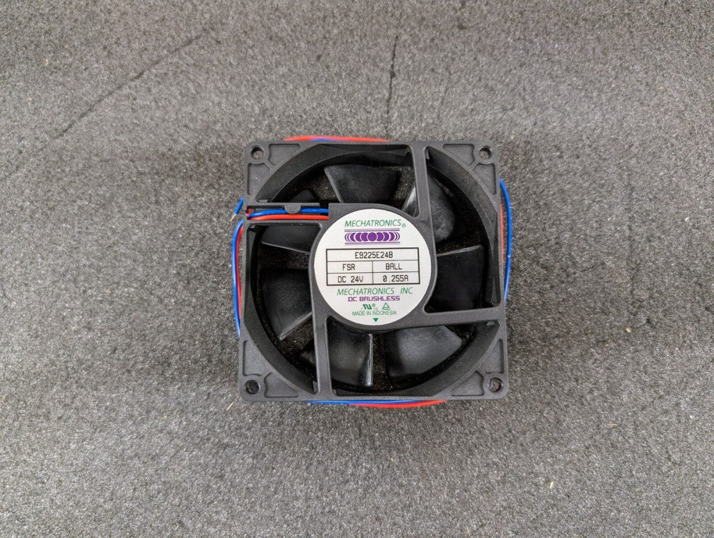 New, Mechatronics, E9225E24B-FSR, FAN, AXIAL 92X25MM 24VDC WIRE