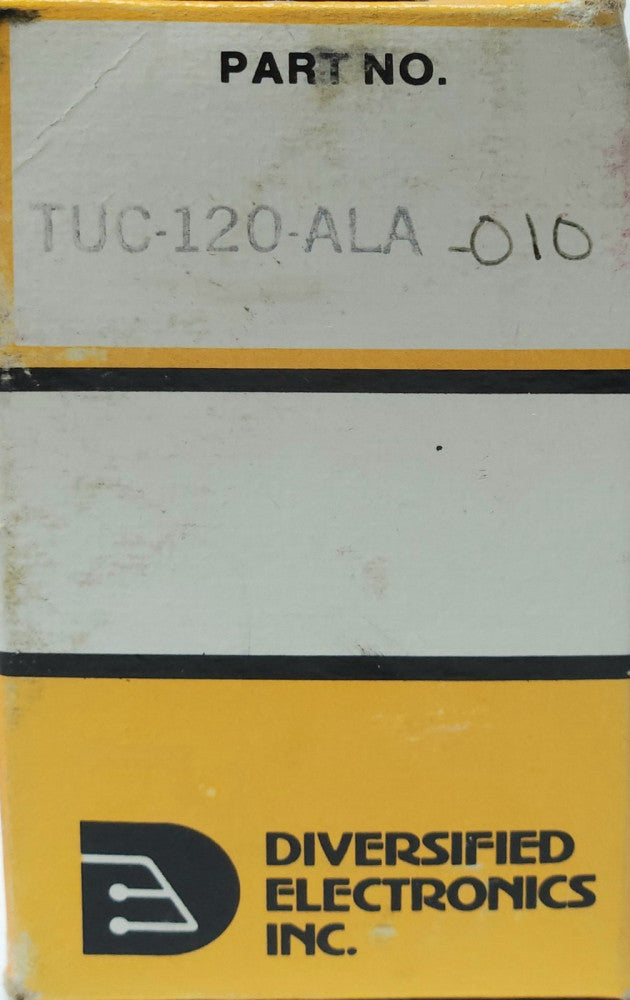 DIVERSIFIED ELECTRONICS TUC 120 ALA 010 TIME DELAY RELAY TIMER 0.1 to 10 Seconds