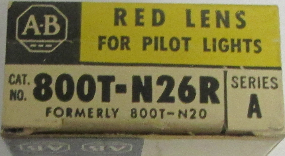 ALLEN BRADLEY 800T N2SR Red Pilot Light Lens 