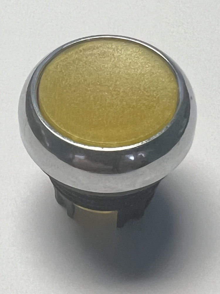 EATON M22M DL Y Flush Head Yellow Operator 22m Metallic Chrome Bezel