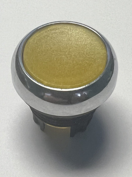 EATON M22M DL Y Flush Head Yellow Operator 22m Metallic Chrome Bezel