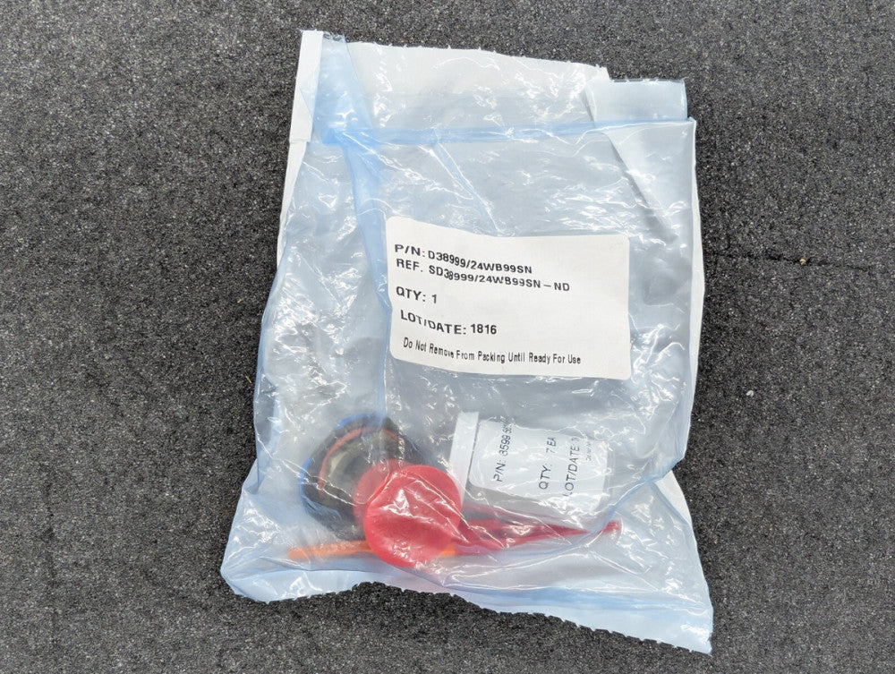 New, Souriau, D38999/24WB99SN, CONN RCPT FMALE 7POS GOLD CRIMP