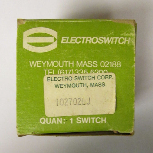 ELECTROSWITCH Series 101 CKT 6.7 Rotary Selector Switch 3 Pos 102702LJ 9021