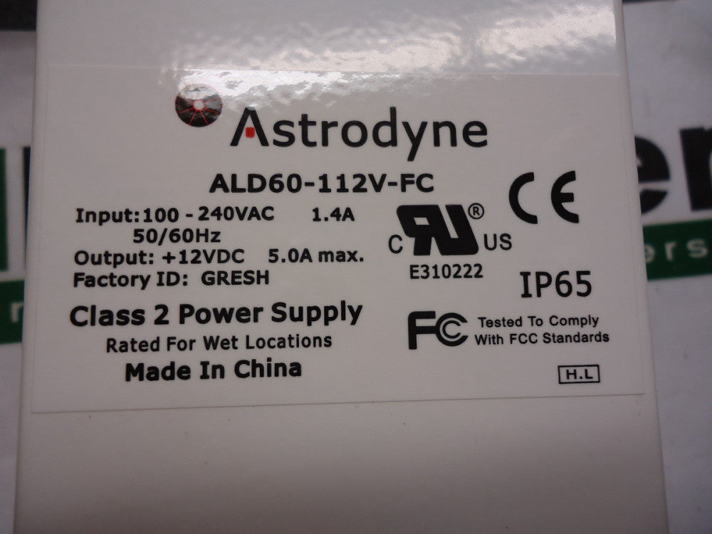 ALD60-112V-FC Astrodyne Class 2 Power Supply Brand New!