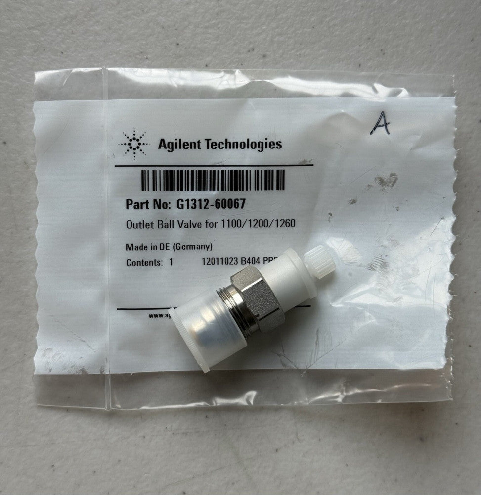 Agilent G1312-60067 Outlet Ball Valve for 1100, 1200, 1260 - USED