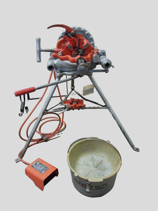 Ridgid Model 300-T2 Pipe Threader Machine 115Vac 1Ph 36Rpm W/ Die Head / Bucket