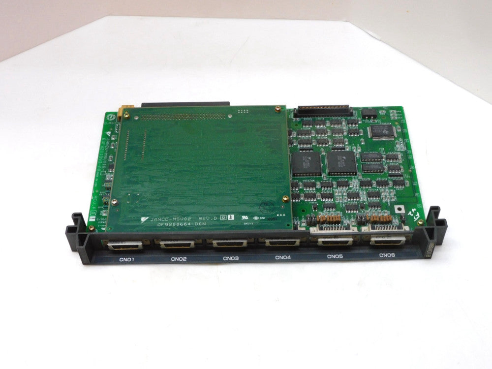 YASKAWA JANCV-MSV01B CONTROL BOARD F01 EDF9201893-A0 W/ BOARD JANCD-MSV02 D01