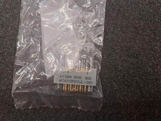 New, Airborn, WTAV10PD11JL-D01, Rectangular MIL Spec Connectors W-Series 0.100