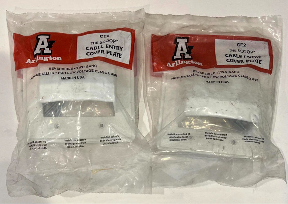 (Lot of 2) ARLINGTON CE2 Cable Entry Cover Plate