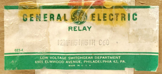 GENERAL ELECTRIC 12HFA51A41H Type HFA 250 Volt Multi Contact Auxiliary Relay