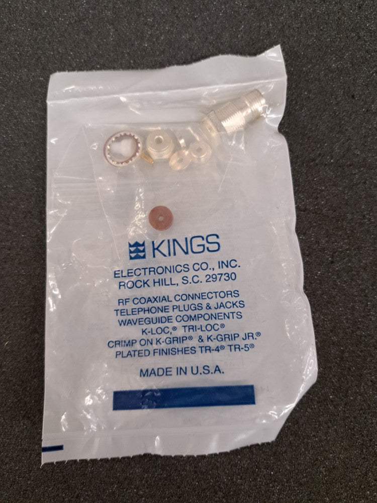 New, Kings Electronics, KA-19-171, CONN TNC F 0HZ TO 11GHZ 50OHM ST PANEL MOUNT 