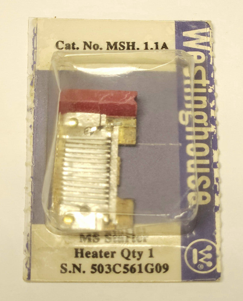 WESTINGHOUSE CUTLER HAMMER MSH 1.1A Manual Starter Heater Element MSH 1.1 AMP