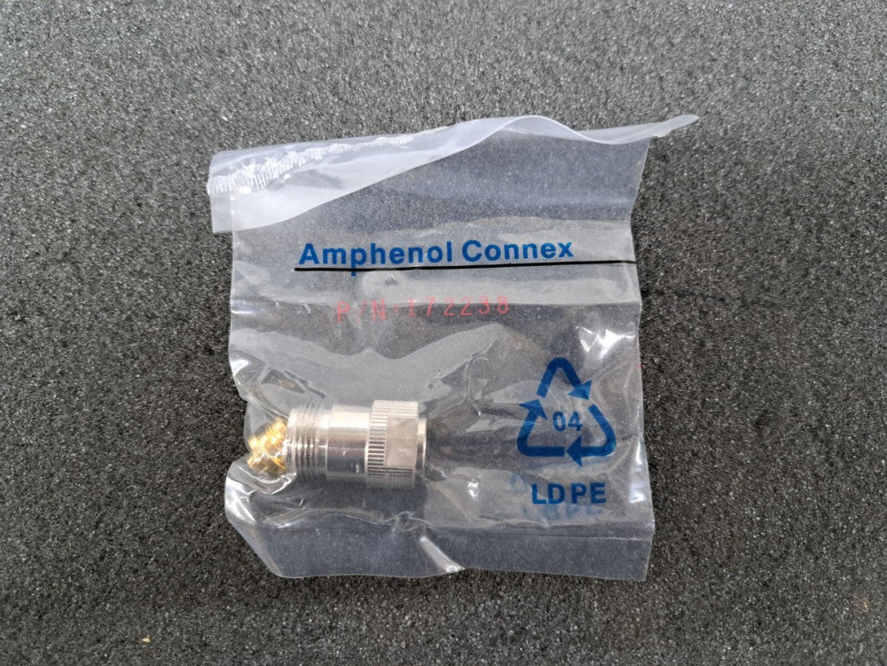 New, Amphenol, 172238, CONN N JACK STR 50 OHM CRIMP - Lot of 2pcs