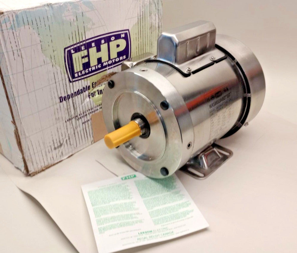 Leeson 191475.00 Electric Motor Washguard C6C17WK14 1ph 1/2hp 115/230V 1725rpm