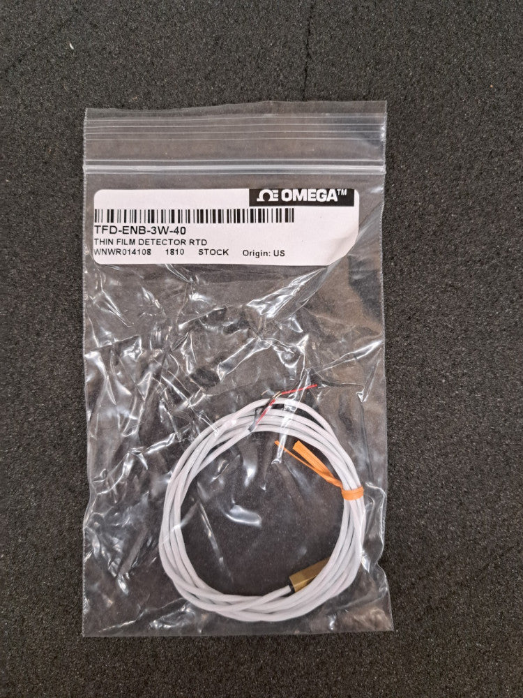 New, Omega, TFD-ENB-3W-40, THIN FILM DETECTOR - FLAT RTD ELEMENT