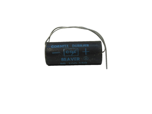 CDE Cornell Dubilier BR 100-150 100mfd 150wvdc Blue Beaver Type Capacitor (New)