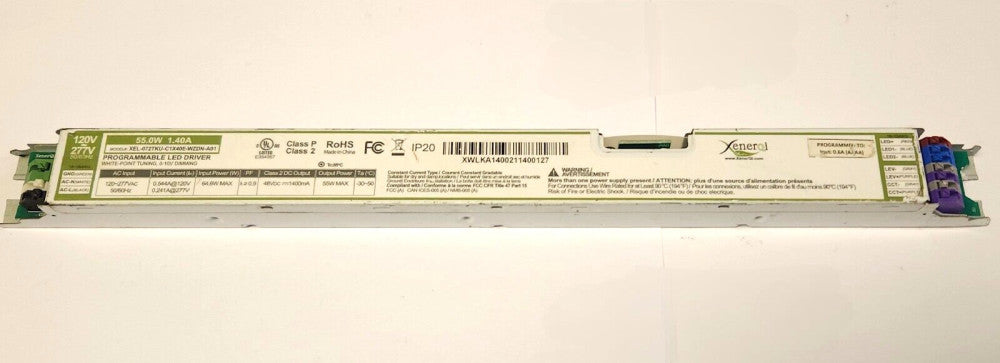 XENRQI XEL 072TKU C1X05E WZDN A01 Programmable LED Driver 120 277 VAC 0-10 Volt