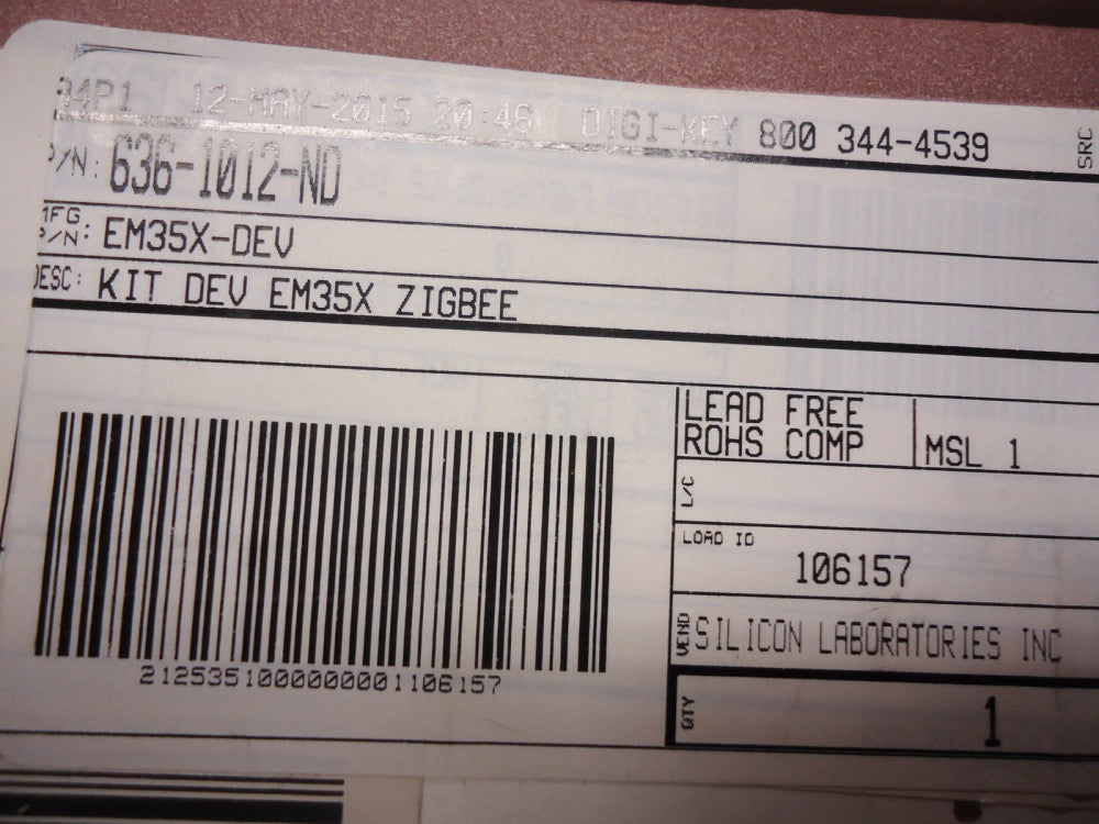 EM35X-DEV Silicon Labs KIT DEV EM35X ZIGBEE USED!