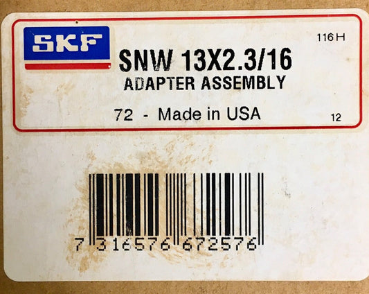 SKF SNW 13X2.3/16 Adapter Assembly 13X 2 13/16