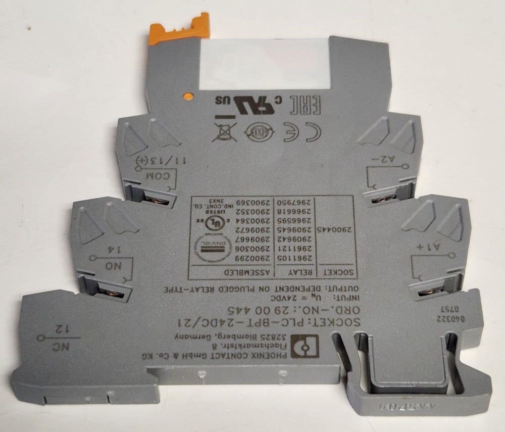 PHOENIX CONTACT PLC PIT 1W 24 V Socket PLC BPT 24 VDC Relay 2961105 Relay