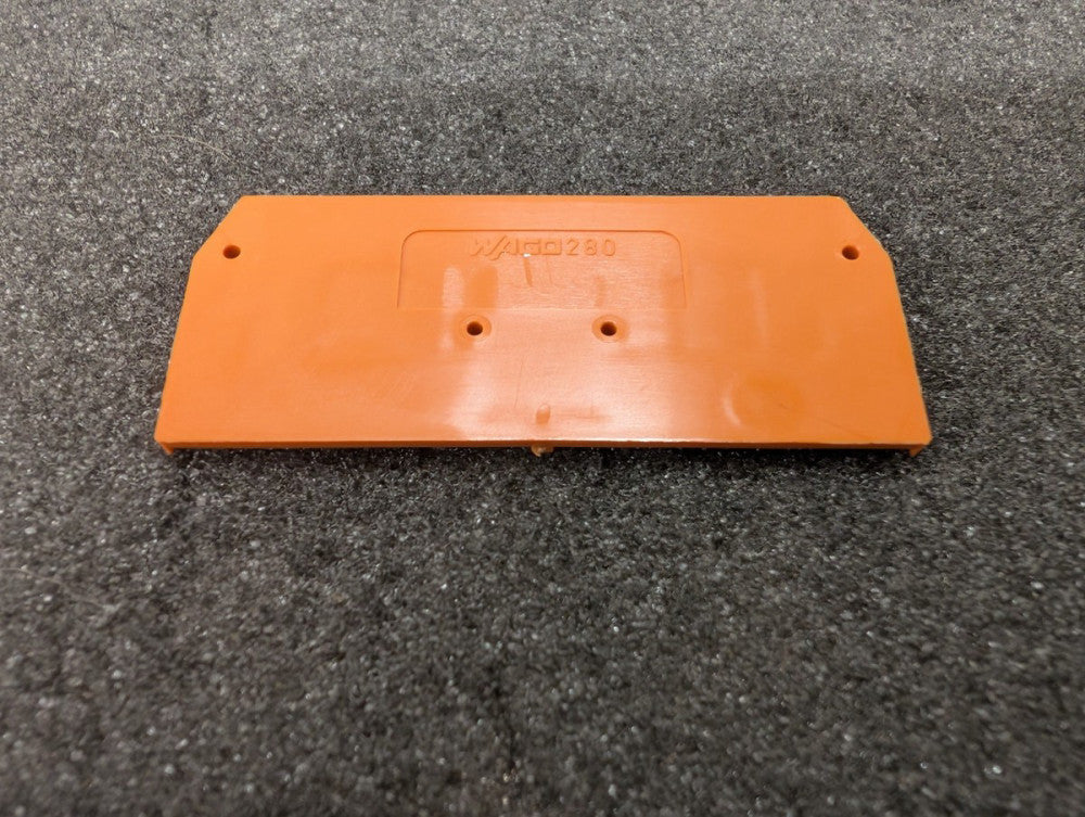 New, Wago, 280-326, ORANGE TERMINAL BLOCK END PLATE (3WIRE) -Lot of 42pcs