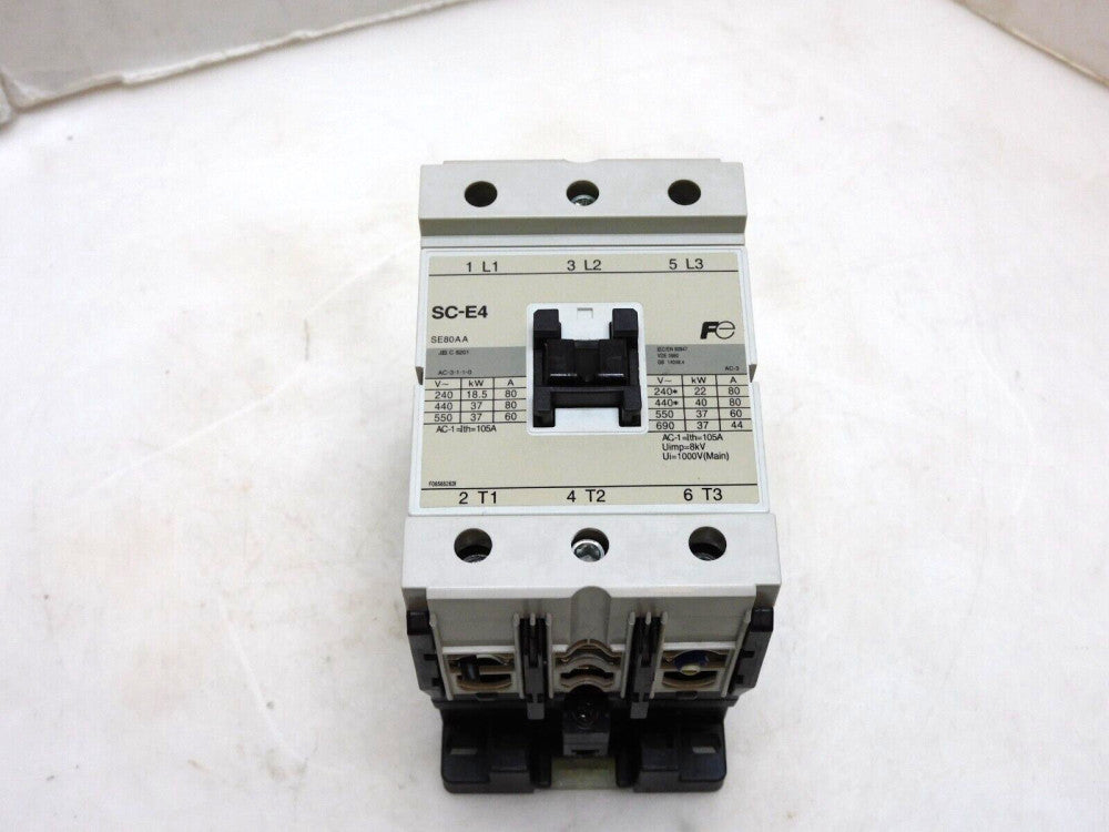 FUJI ELECTRIC SC-E4 CONTACTOR 80A 440-480V COIL