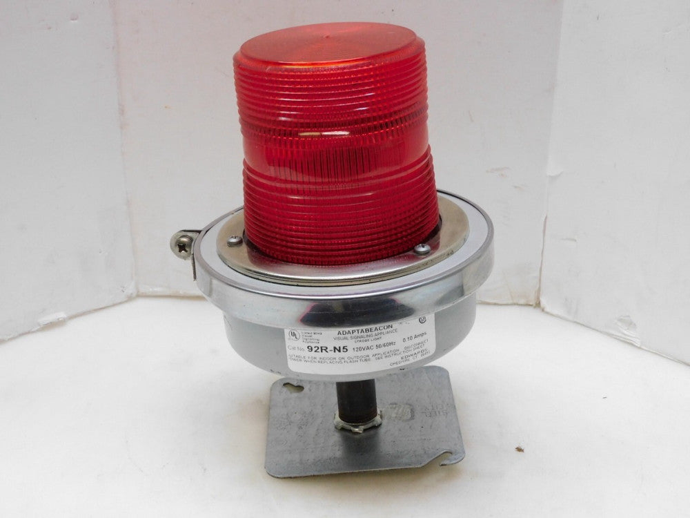 EDWARDS 92R-N5 ADAPTABEACON SIGNALING STROBE LIGHT 120V 50/60Hz 0.10AMPS