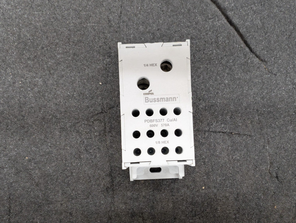 Used, Cooper Bussmann, PDBFS377, Power Dist. Block, FINGER SAFE ASSEMBLY