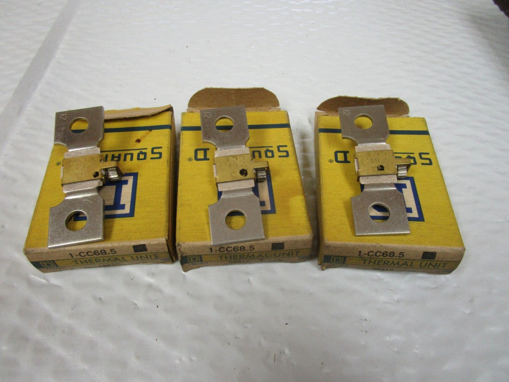 NEW LOT OF 3 SQUARE D THERMAL OVERLOAD RELAY UNIT CC68.5