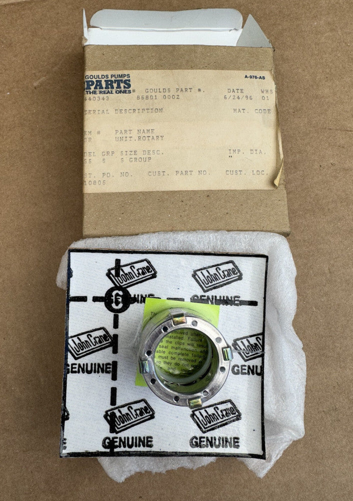 Goulds 86801 0002  Rotary Unit For 3755 S Pump