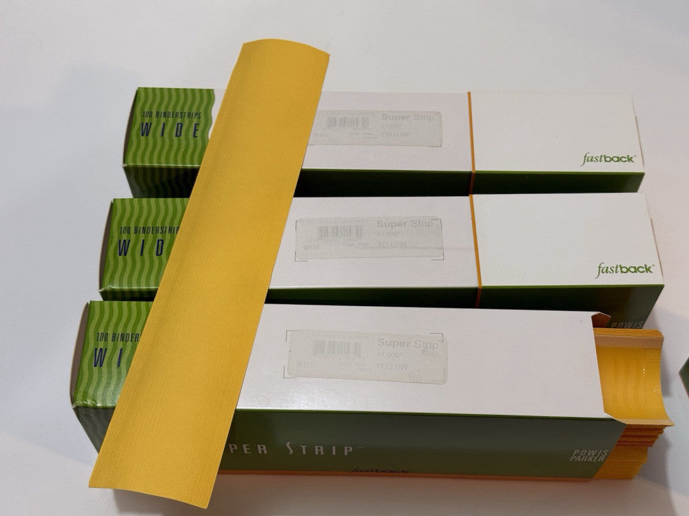 Lot of 3 - Powis Fastback 11" Wide YELLOW Super Strip W151 - 100 Per Box