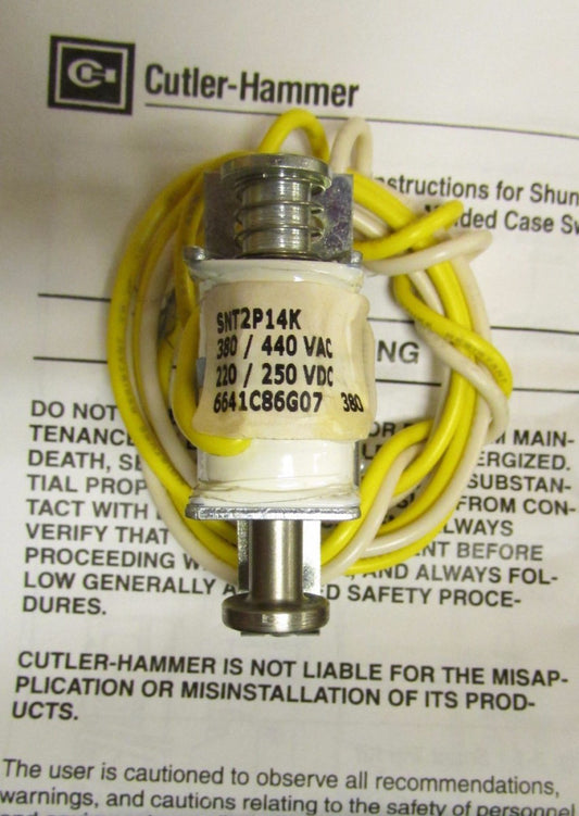 EATON CUTLER HAMMER SNT2P14K J Breaker Shunt Trip 6641C86G07 380-480 vac 250 vdc