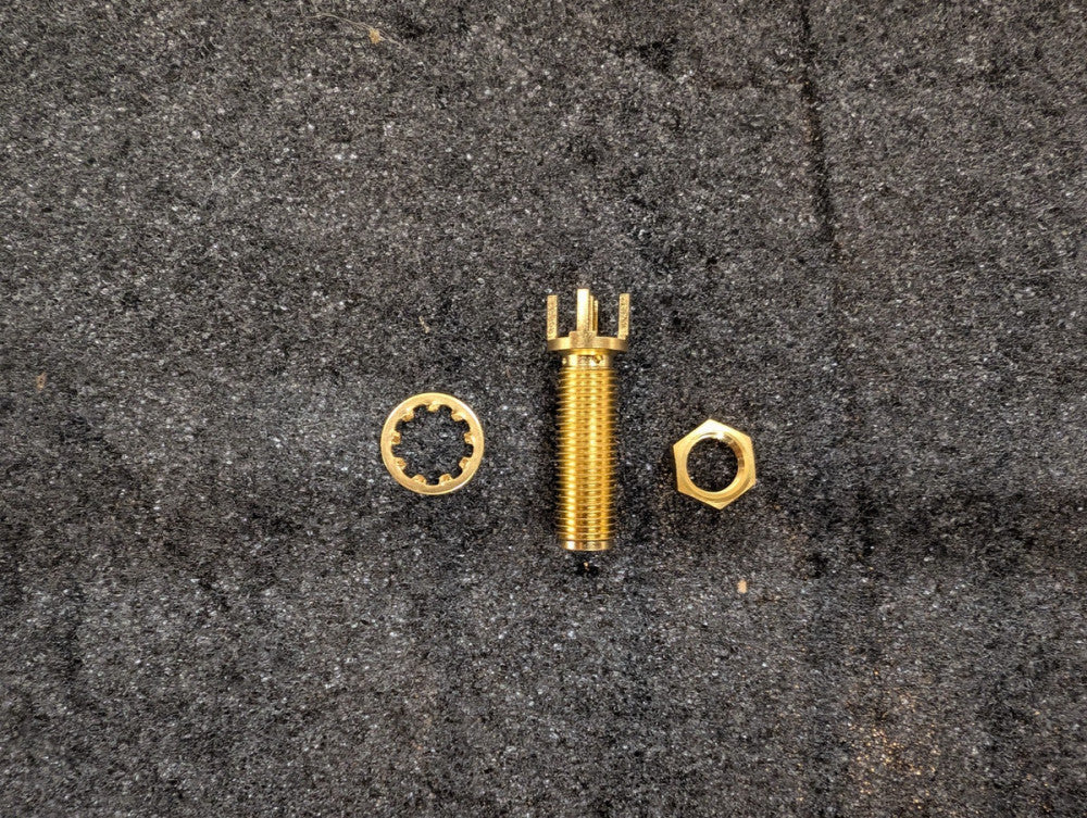 New, Emerson, 142-0701-491, Assembly jack straight pc mount, Lot of 25