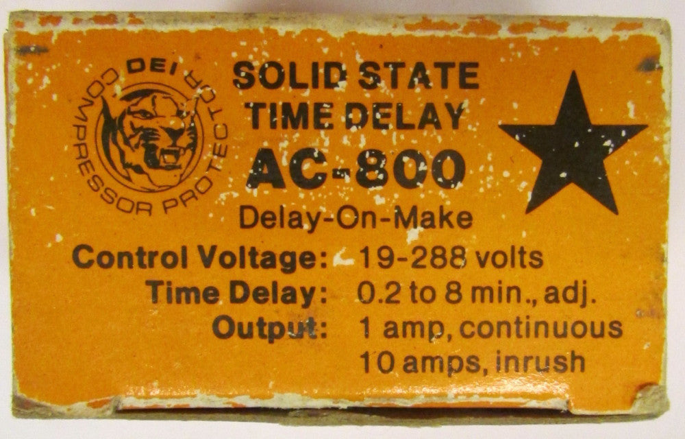 DEI DIVERSIFIED ELECTRONICS AC-800 Time Delay Relay 19-288V