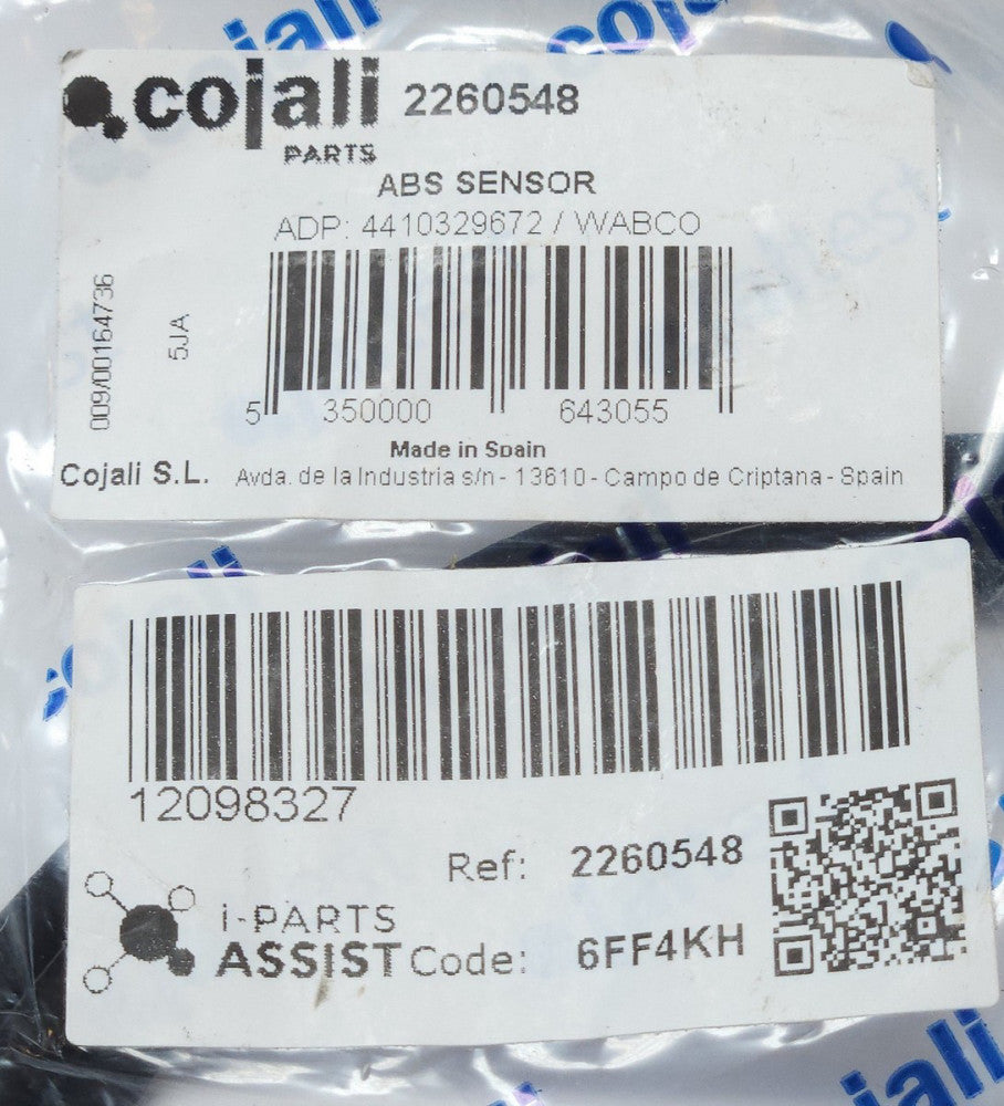 COJALI 2260548 ABS SENSOR for Mercedes BCAZ/EVOBUS WABCO 4410329672