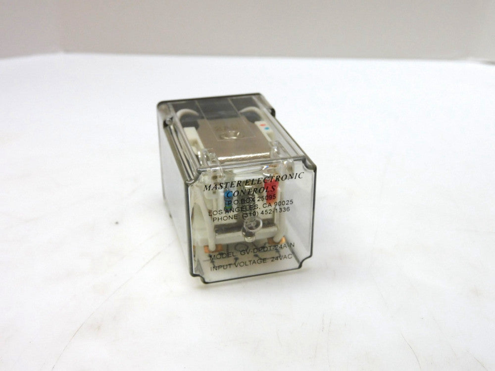 MASTER ELECTRONIC CONTROLS GV-DPDT-24A-N RELAY 24VAC