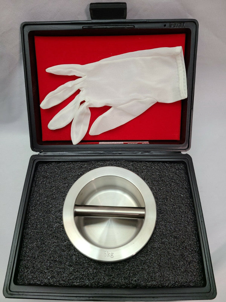 TROEMNER 5kg Weight with Poly-carbonate Case and white glove