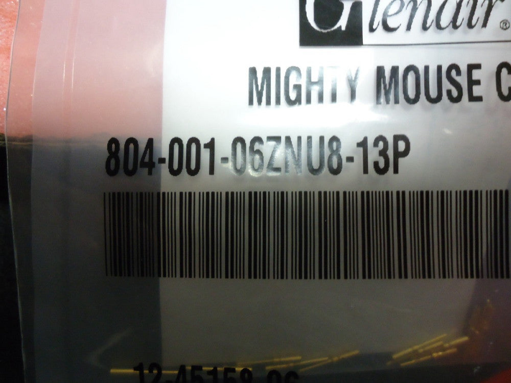 804-001-06ZNU8-13P Glenair Plug w/pin Al/Blk Zn-Ni finish 13-pin NEW!