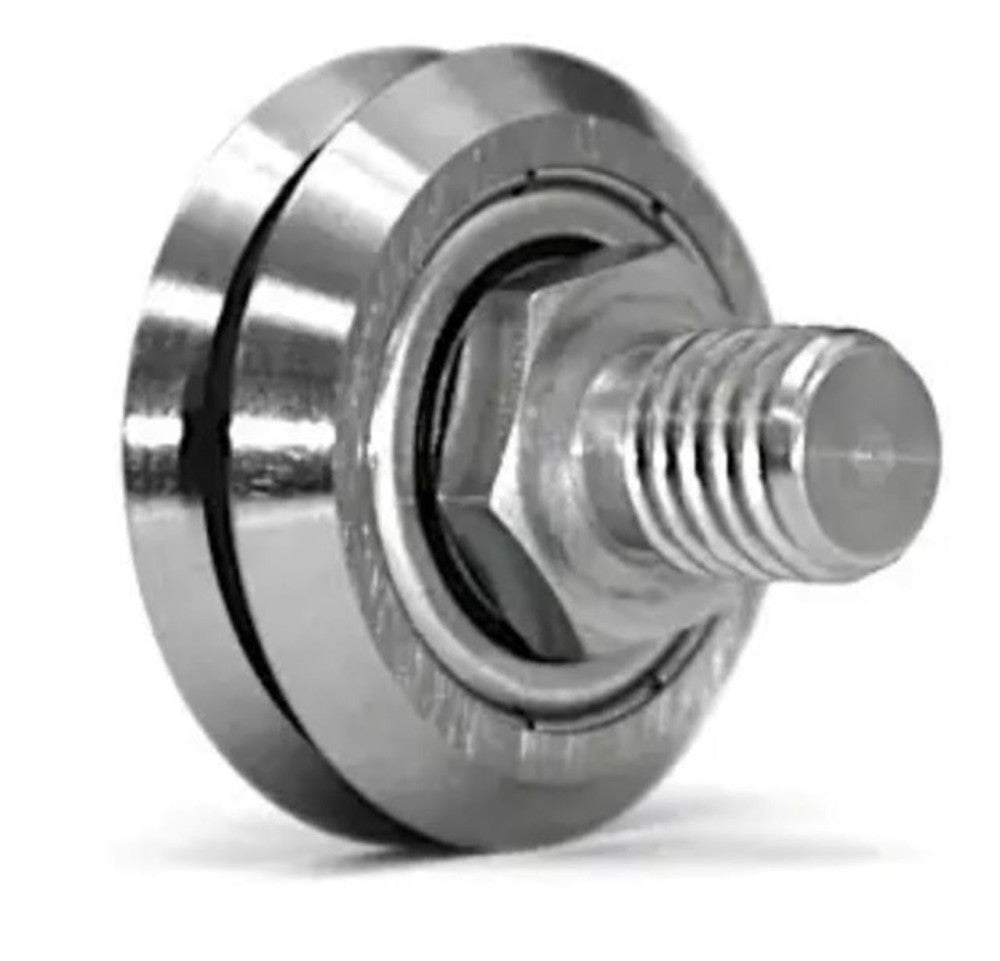 BISHOP WISECARVER SWAC2SS227 Dual Vee Studded Guide Wheel "NEW"