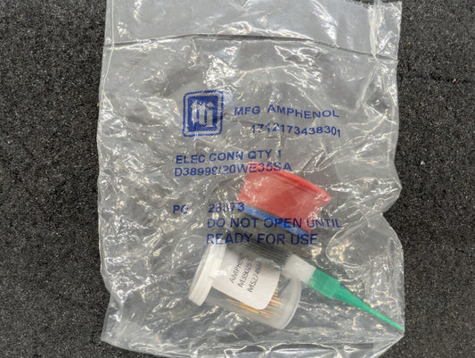 New, Amphenol, D38999/20WE35SA, CONN RCPT FMALE 55POS GOLD CRIMP