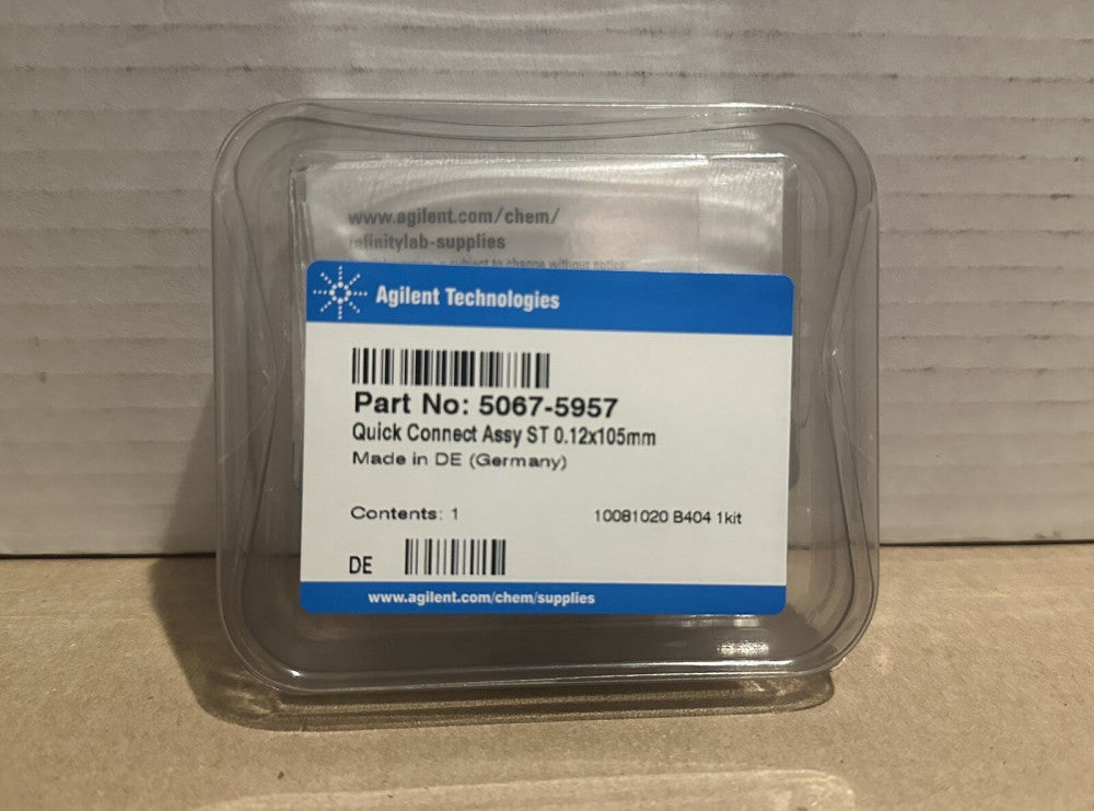 New Agilent 5067-5957 InfinityLabs Quick Connect Assembly ST 0.12 x 105mm  New