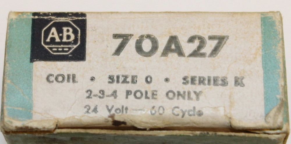 ALLEN BRADLEY Size 0 Series K Coil 24V 70A27