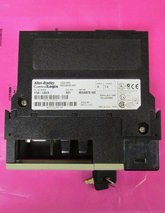 ALLEN BRADLEY 1756 L55 Series A Rev K01 Logix 5555 CPU Processor Unit