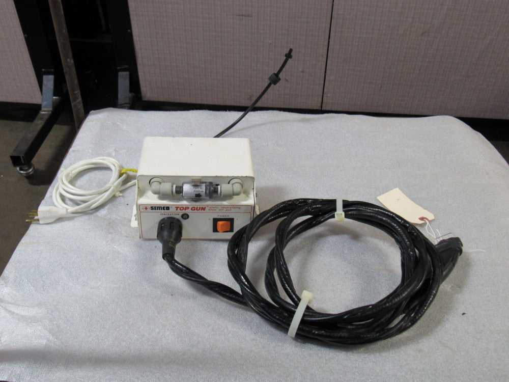 SIMCO TOP GUN STATIC NEUTRALIZING BLOW OFF GUN 4002663 F10 115VAC 10 TO 100PSIG